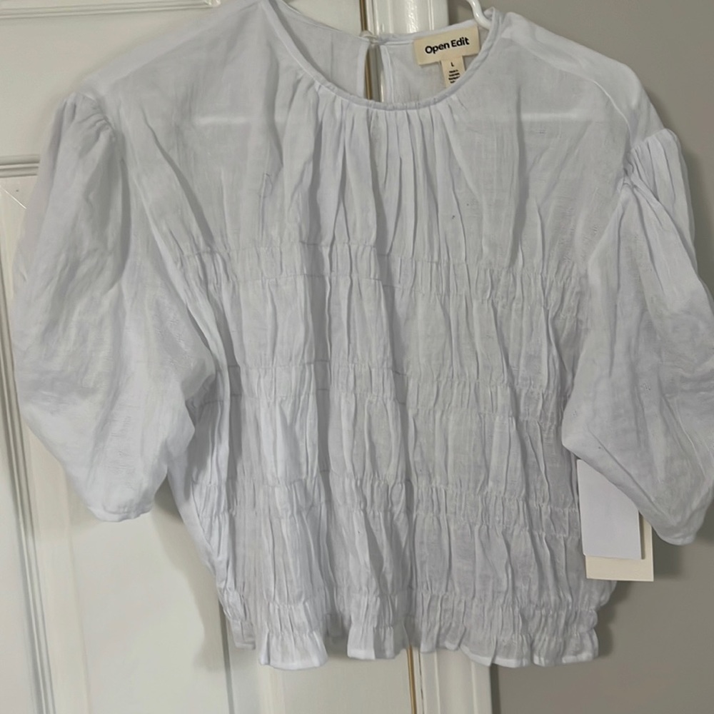 Nordstrom, Open Edit crop blouse, new with tags